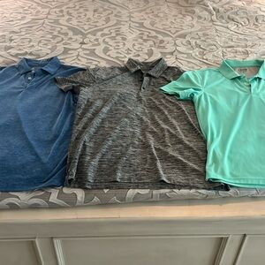 Three golf polos (various brands)